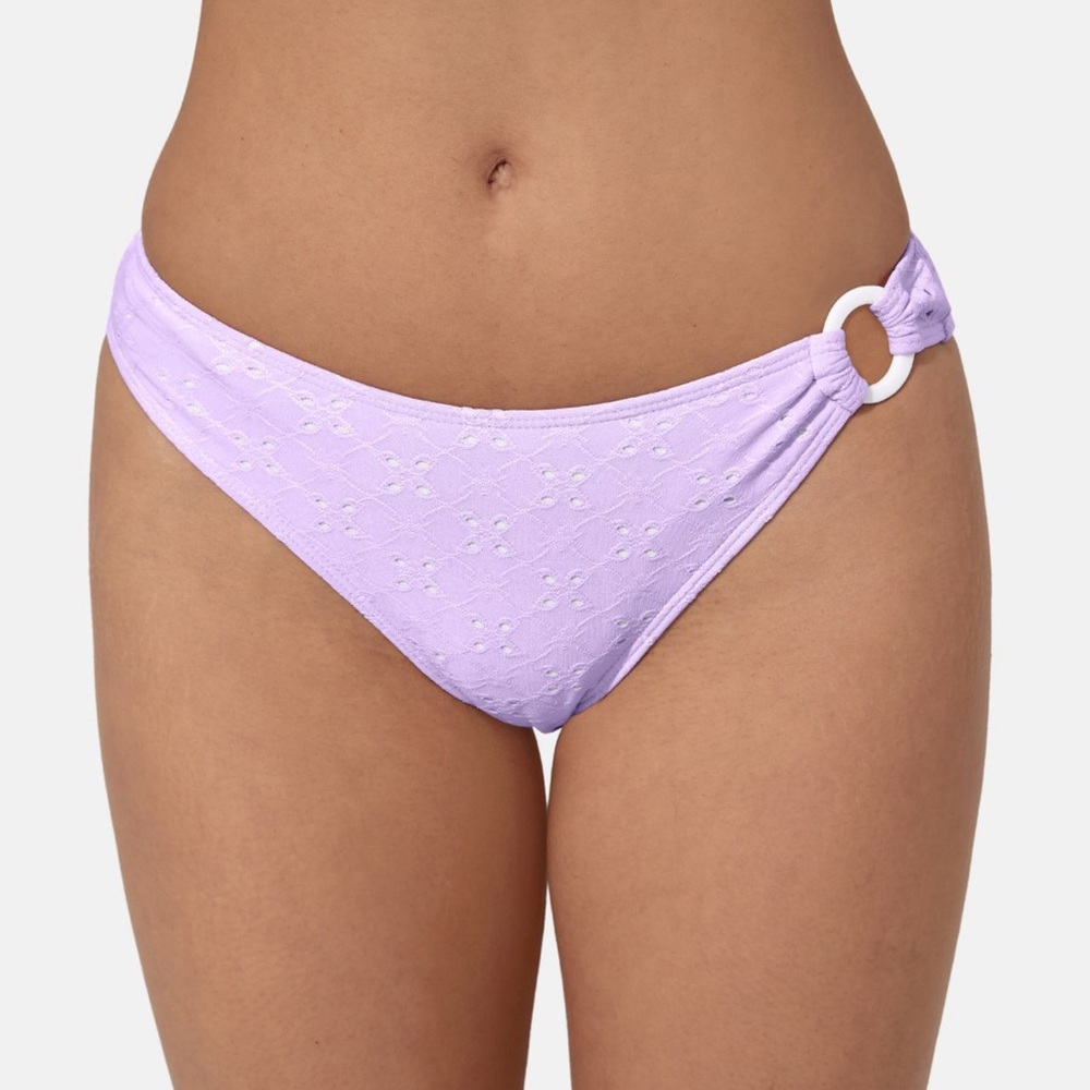 HALARA- NWT Solid Jacquard Bikini Bottom in Light Purple (Large)